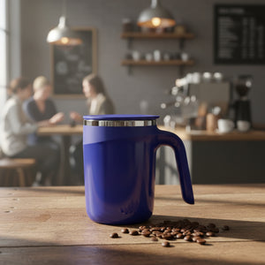 Royal blue insulated coffee mug