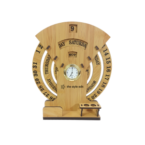 Wooden Table Calendar