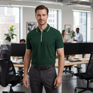 Mens Polo Zipper